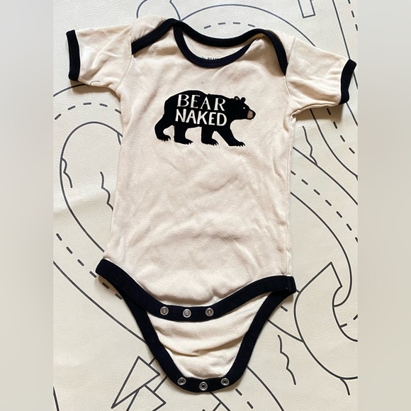 Little Blue House | 3-6m Bear Naked Onesie - Picture 2 of 3